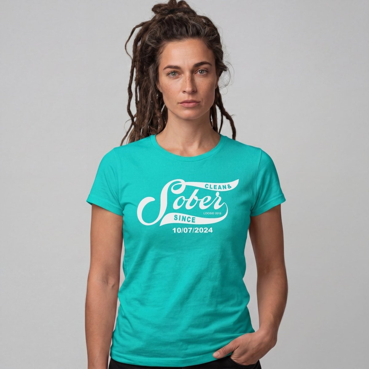 Sober T Shirt | Women's Sober Since Top with Personalized Date