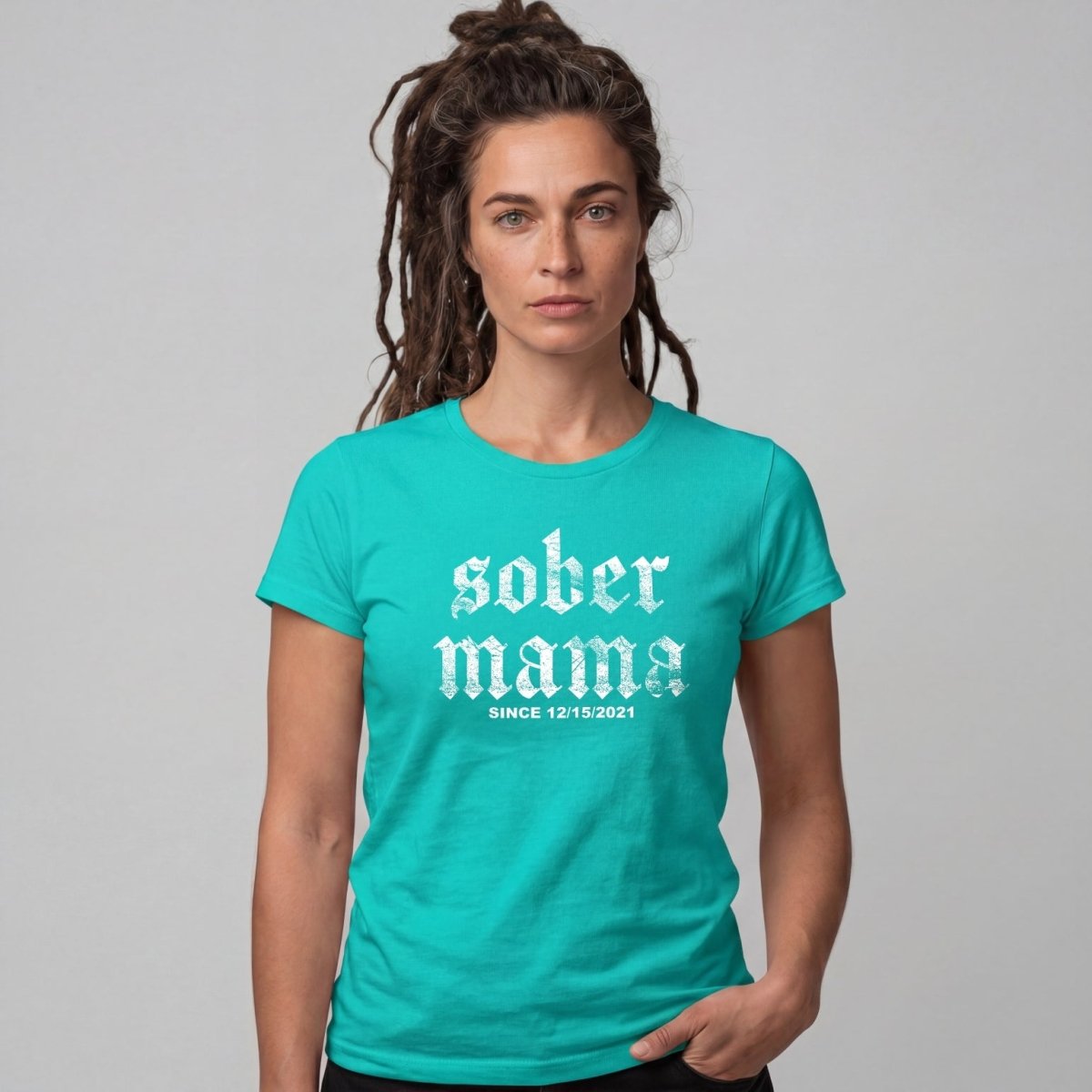 Sober Mama Women's Personalized Sober T Shirt