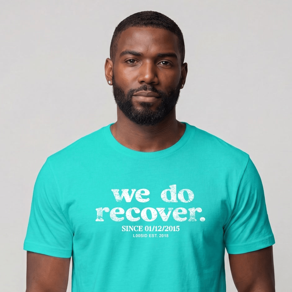 We Do Recover Men's Personalized Sober T Shirt