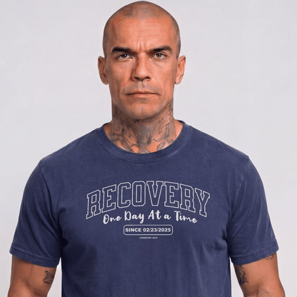 Sober T Shirt | Men's Recovery Looks Good On You Garment-Dyed