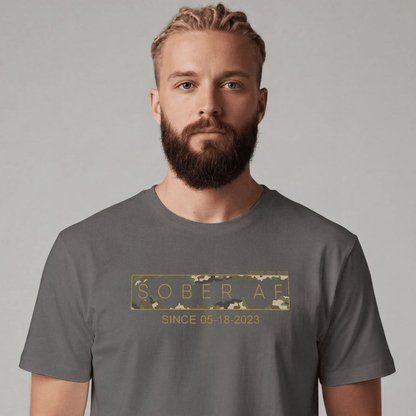 Sober T Shirt | Men's Sober AF Camo Tee