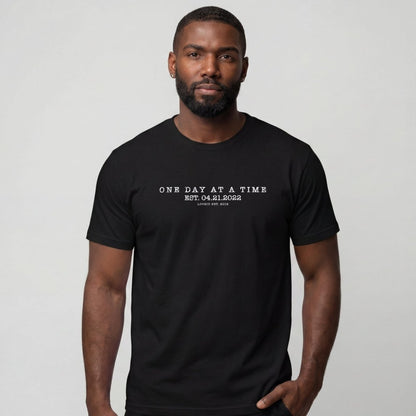 Sober T Shirt | Men's One Day At a Time Tee