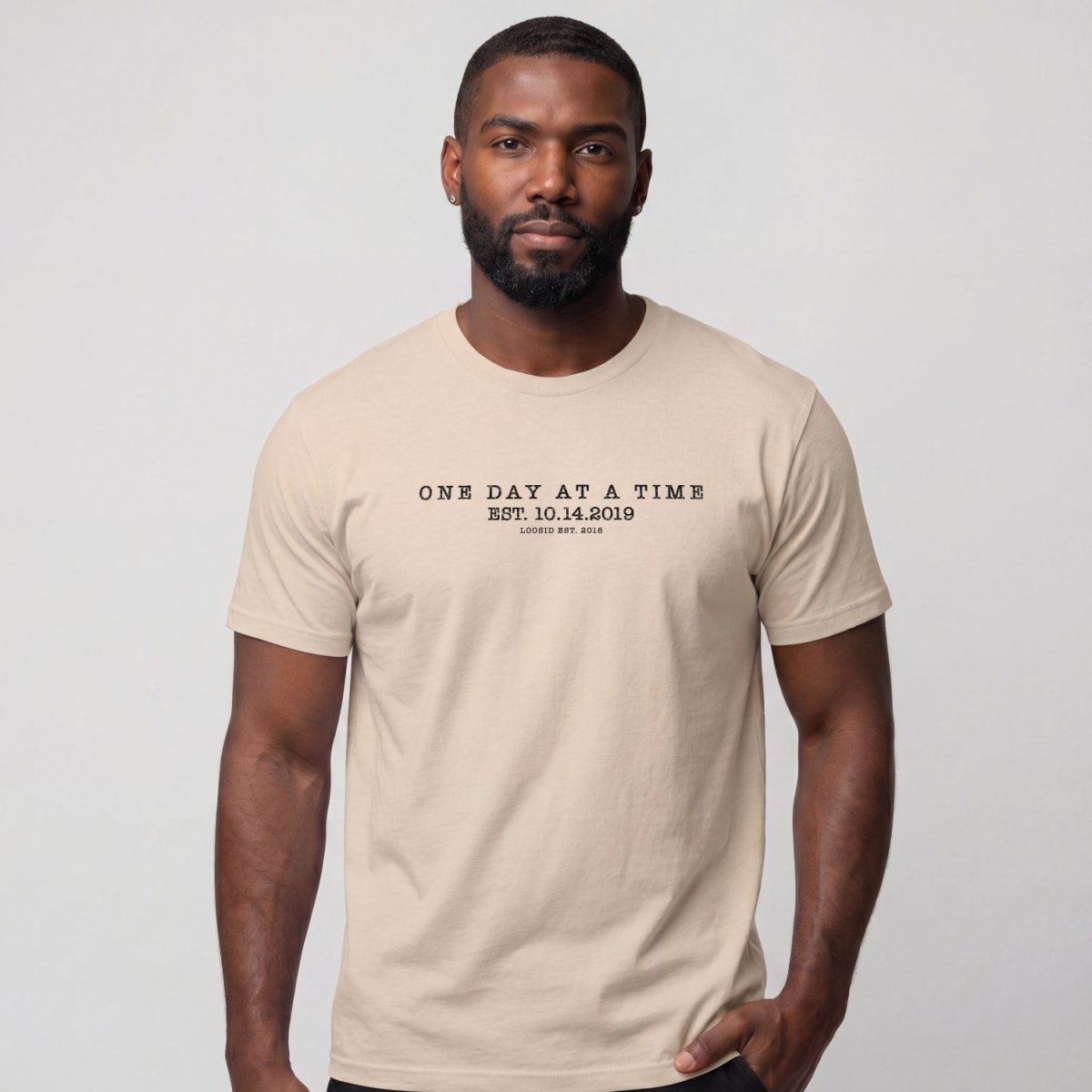 Sober T Shirt | Men's One Day At a Time Tee
