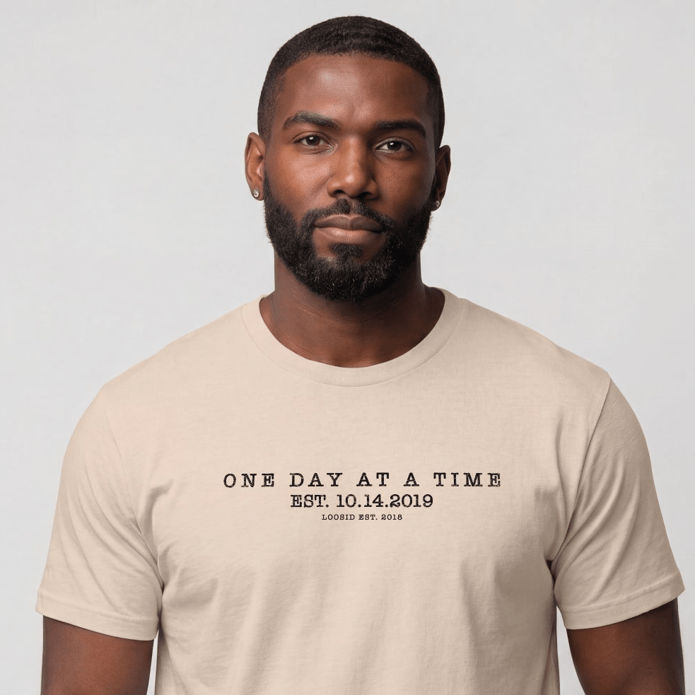 Sober T Shirt | Men's One Day At a Time Tee