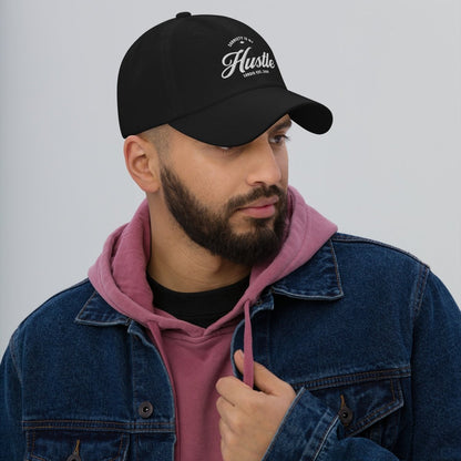 Hustle Dad Sober Sober Hat flat lay styled image (view 3)