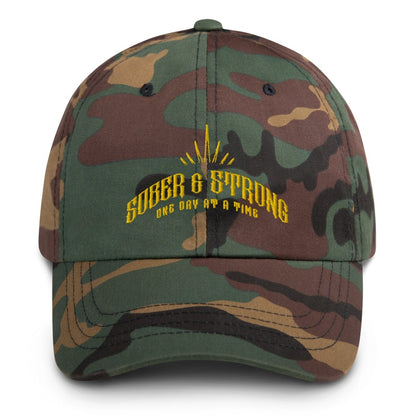 Sober & Strong Sober Hat flat lay styled image (view 3)