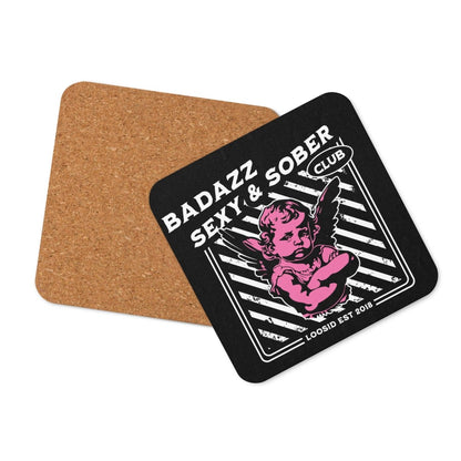 Loosid Badazz Coaster Sobriety Sober Coaster featuring the design