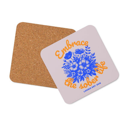 Loosid Embrace Sober Coaster featuring the design