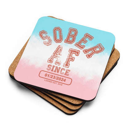 Loosid Sober AF Sober Coaster featuring the design