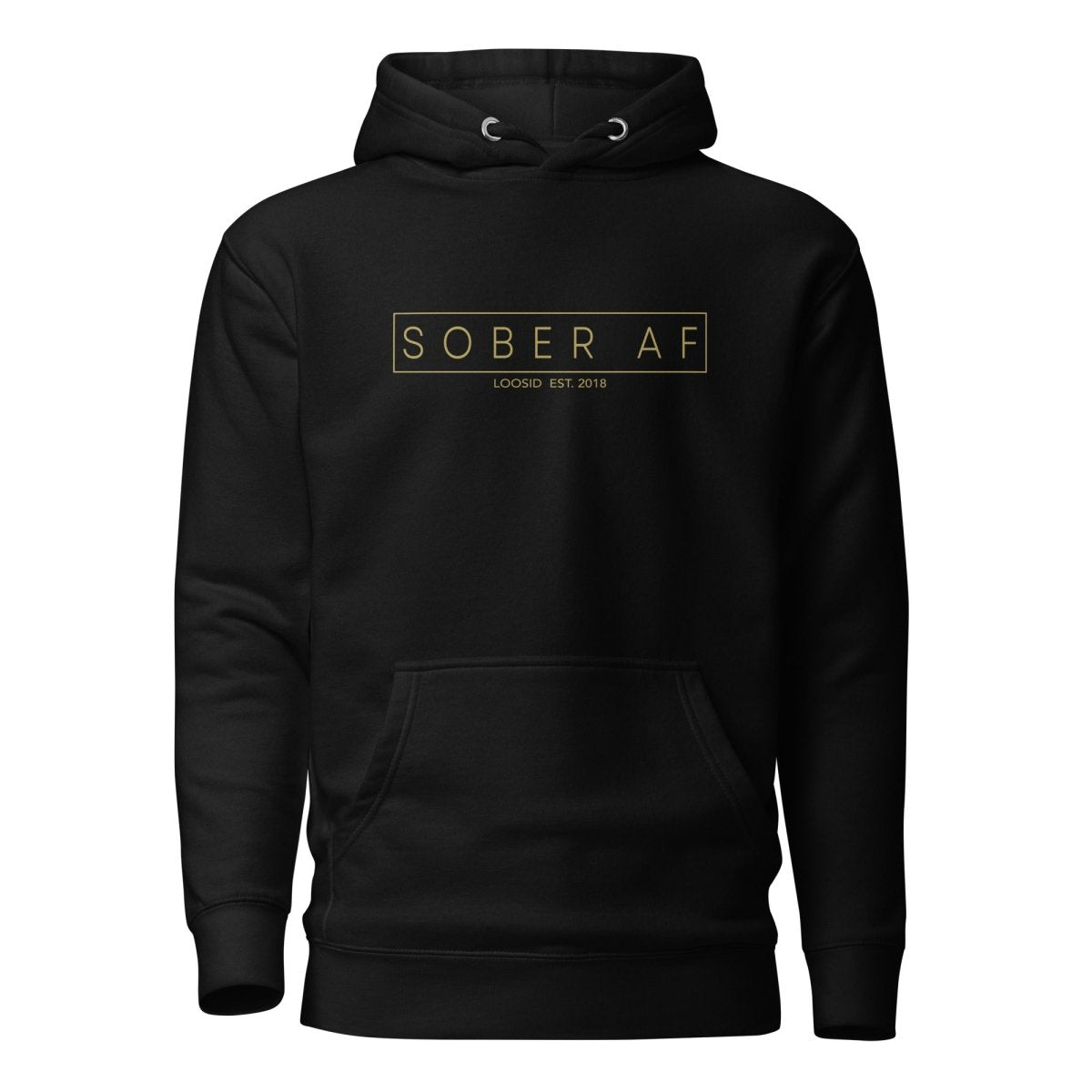 Sober AF Recovery Hoodie lifestyle view (view 5)
