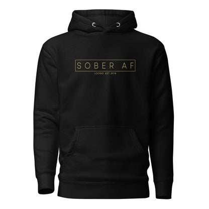 Sober AF Recovery Hoodie lifestyle view (view 5)