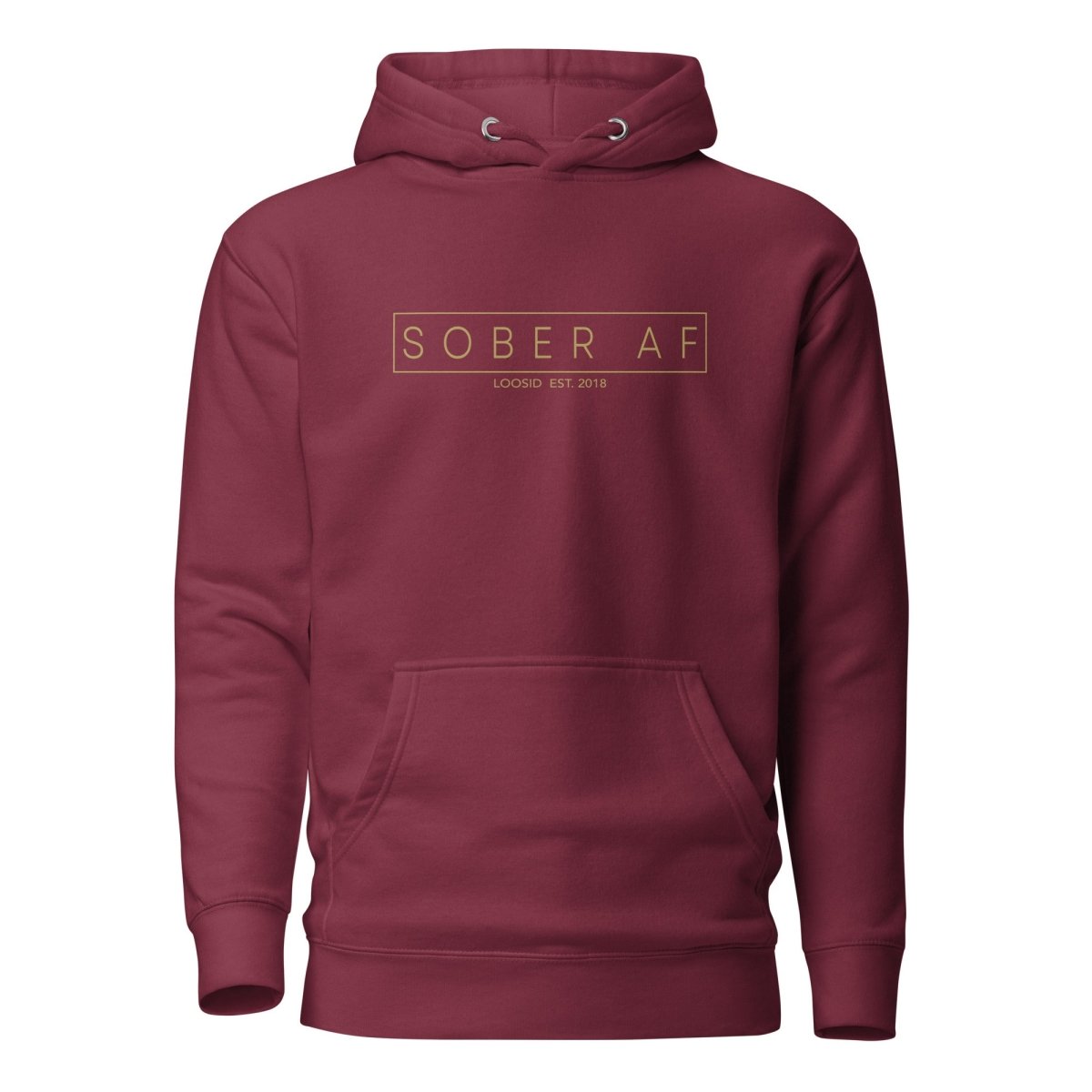 Sober AF Recovery Hoodie lifestyle view (view 15)