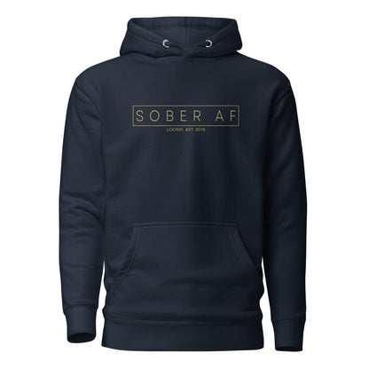 Sober AF Recovery Hoodie side view (view 6)
