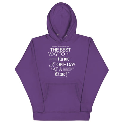 Be Thankful and Thrive Recovery Hoodie graphic detail (view 4)