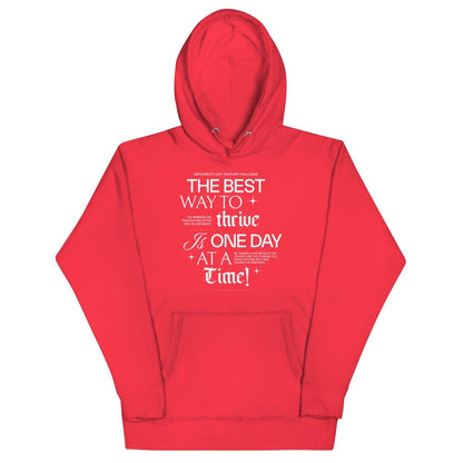 Be Thankful and Thrive Recovery Hoodie lifestyle view (view 5)