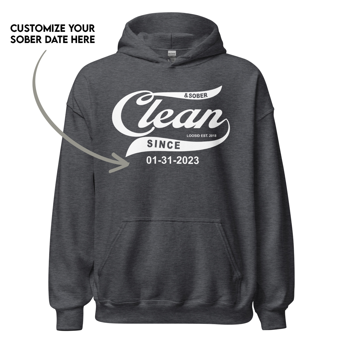 Personalized Sober Hoodie as a meaningful sobriety gift