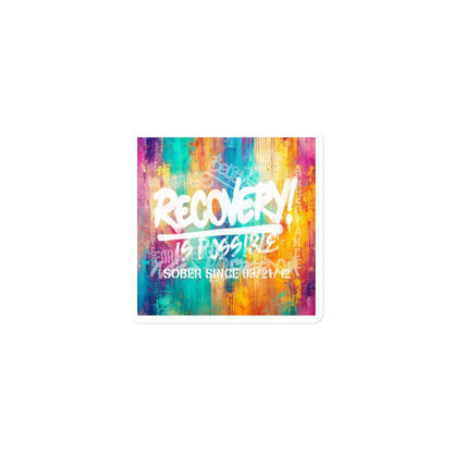 Recovery Is Possible Sobriety Sober Magnet flat lay styled image (view 3)