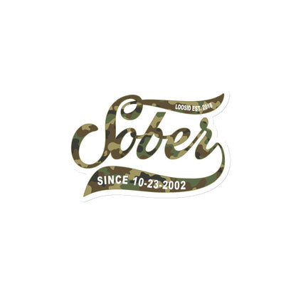 Sobriety Gift Magnet Gold Script Sober Magnet graphic detail (view 4)