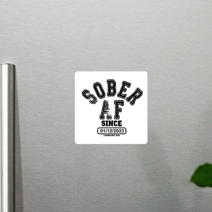 Loosid Sobriety Sober Magnet featuring the design
