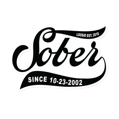 Recovery Date Keepsake Sober Magnet side view (view 6)