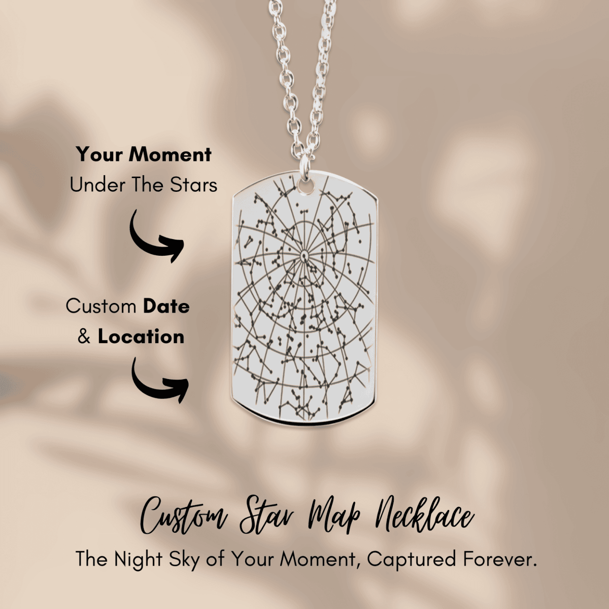Sober Sober Jewelry Sober Date Custom Star Map Sober Jewelry product photo (view 20)