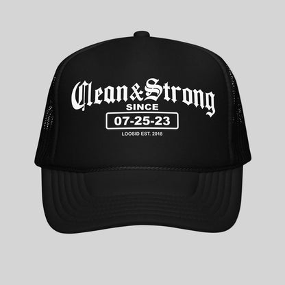 Clean Sober Hat close-up view (view 2)