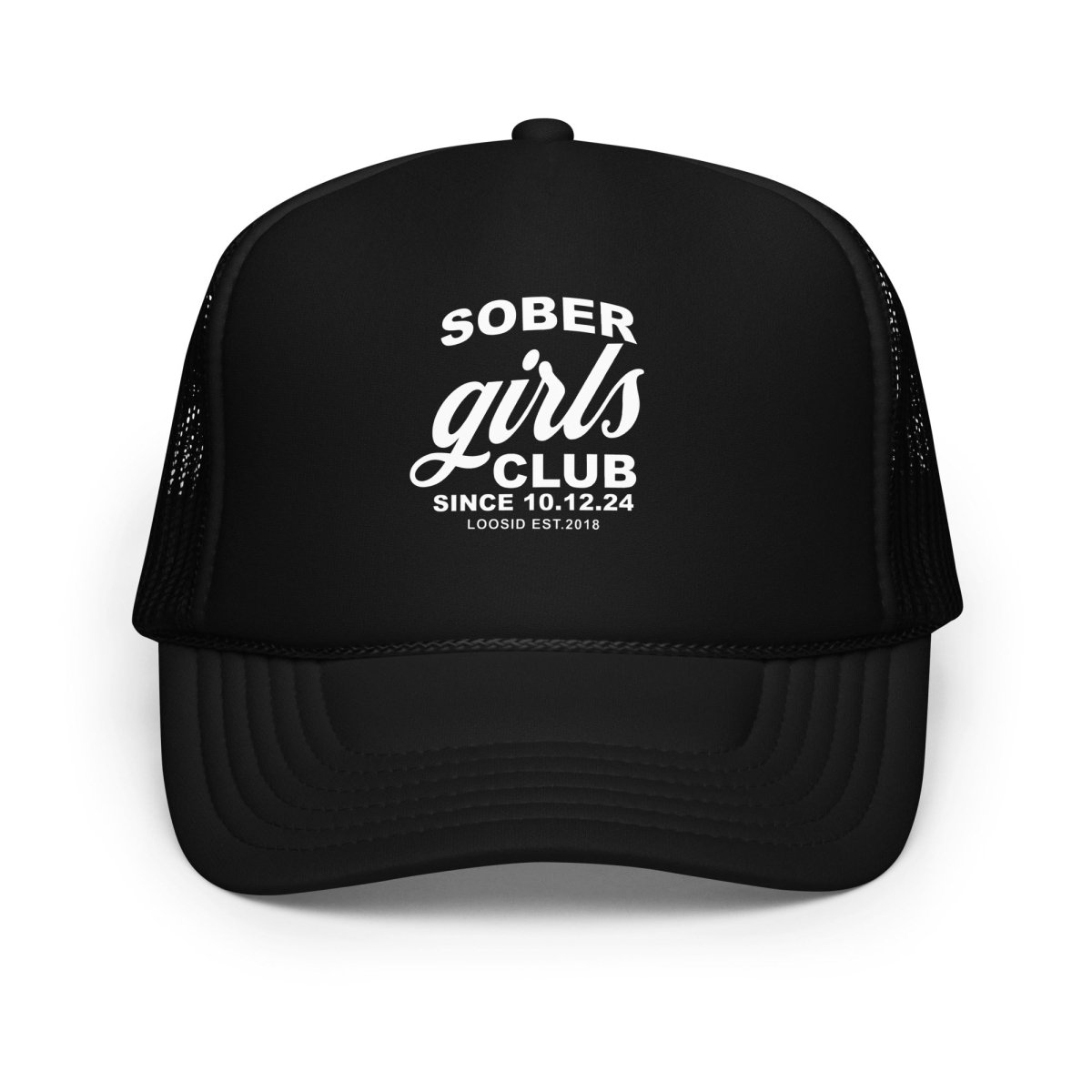 Sober Girls Club Sober Hat close-up view (view 2)