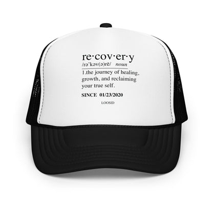 Loosid Recovery Definition Sober Hat featuring the design