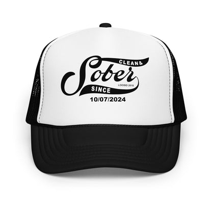 Sober Since Sober Hat close-up view (view 2)