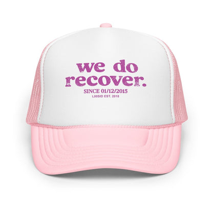 Loosid We Do Recover Sober Hat featuring the design