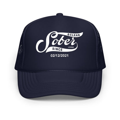 Sober Since Sober Hat flat lay styled image (view 3)