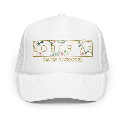 Sober AF Flower Sober Hat graphic detail (view 4)