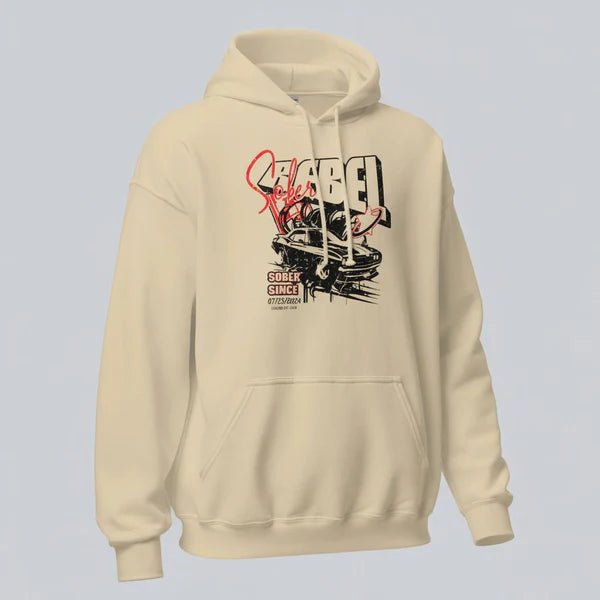 Sober Rebel Custom Sobriety Date Recovery Hoodie side view (view 16)