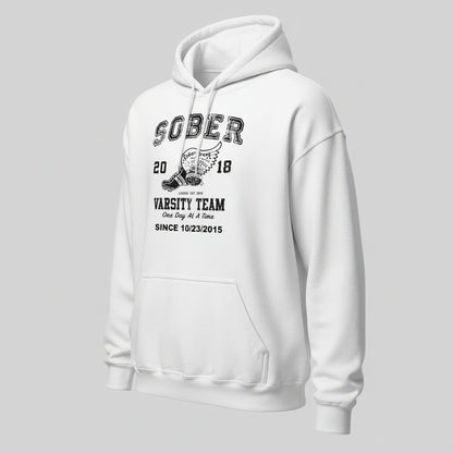 Sober Varsity Team Recovery Hoodie packaging detail (view 8)