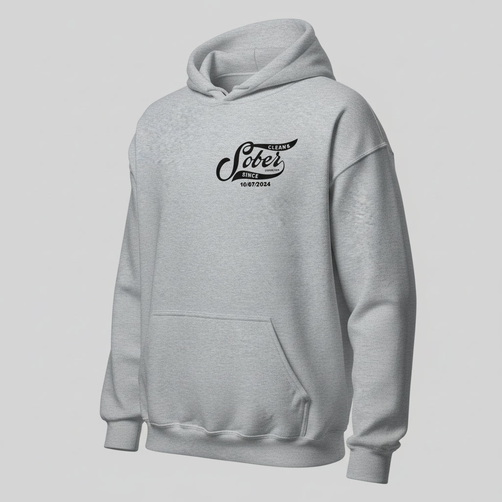 Sober Since Recovery Hoodie graphic detail (view 24)