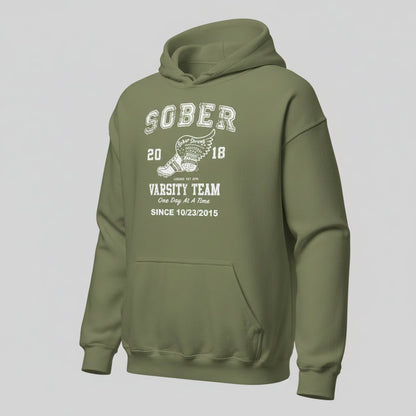 Sober Varsity Team Recovery Hoodie product photo (view 20)