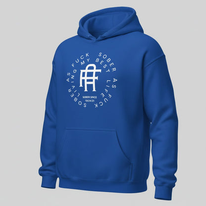 Living My Best Life Recovery Hoodie featuring the design (view 31)