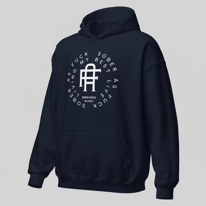 Living My Best Life Recovery Hoodie back view (view 7)