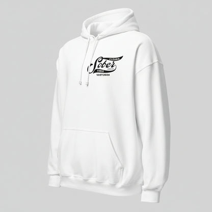 Sober Since Recovery Hoodie flat lay styled image (view 33)
