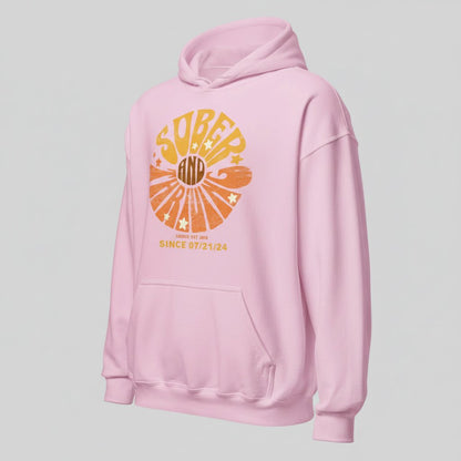 Sober & Thriving Recovery Hoodie fit detail (view 39)
