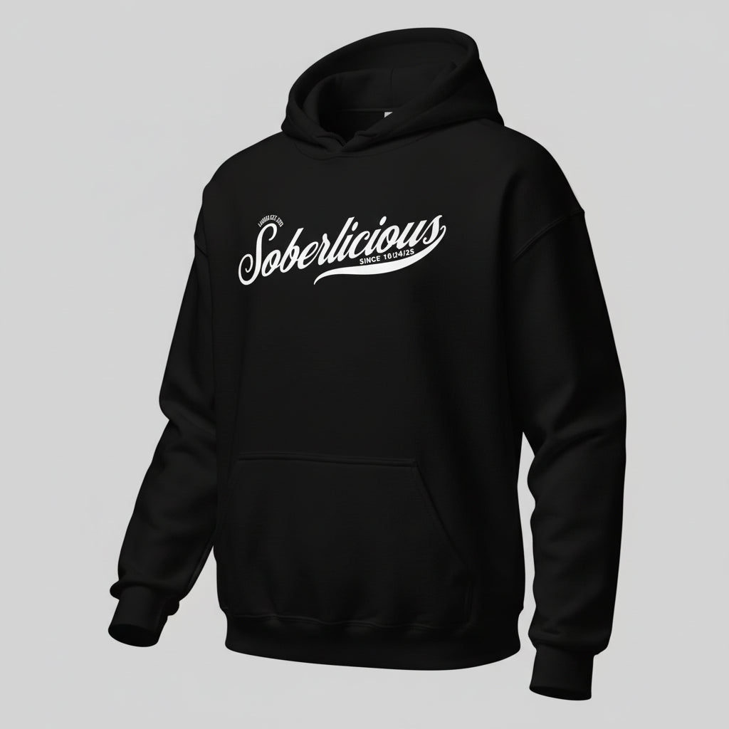 Soberlicious Recovery Hoodie graphic detail (view 4)