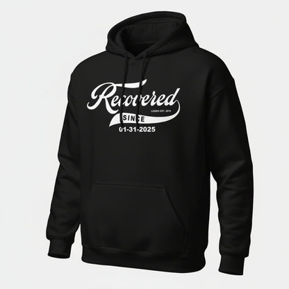 Recovered Since Recovery Hoodie back view (view 7)