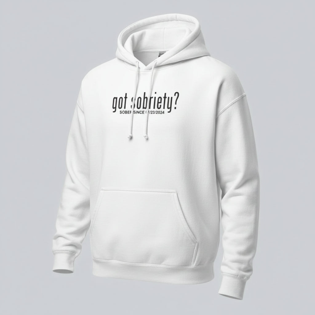 Got Sobriety Recovery Hoodie lifestyle view (view 5)