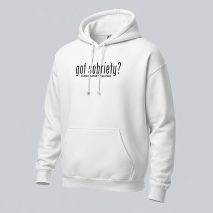 Got Sobriety Recovery Hoodie lifestyle view (view 5)