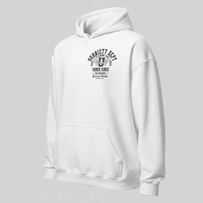 Sobriety Dept Recovery Hoodie graphic detail (view 34)