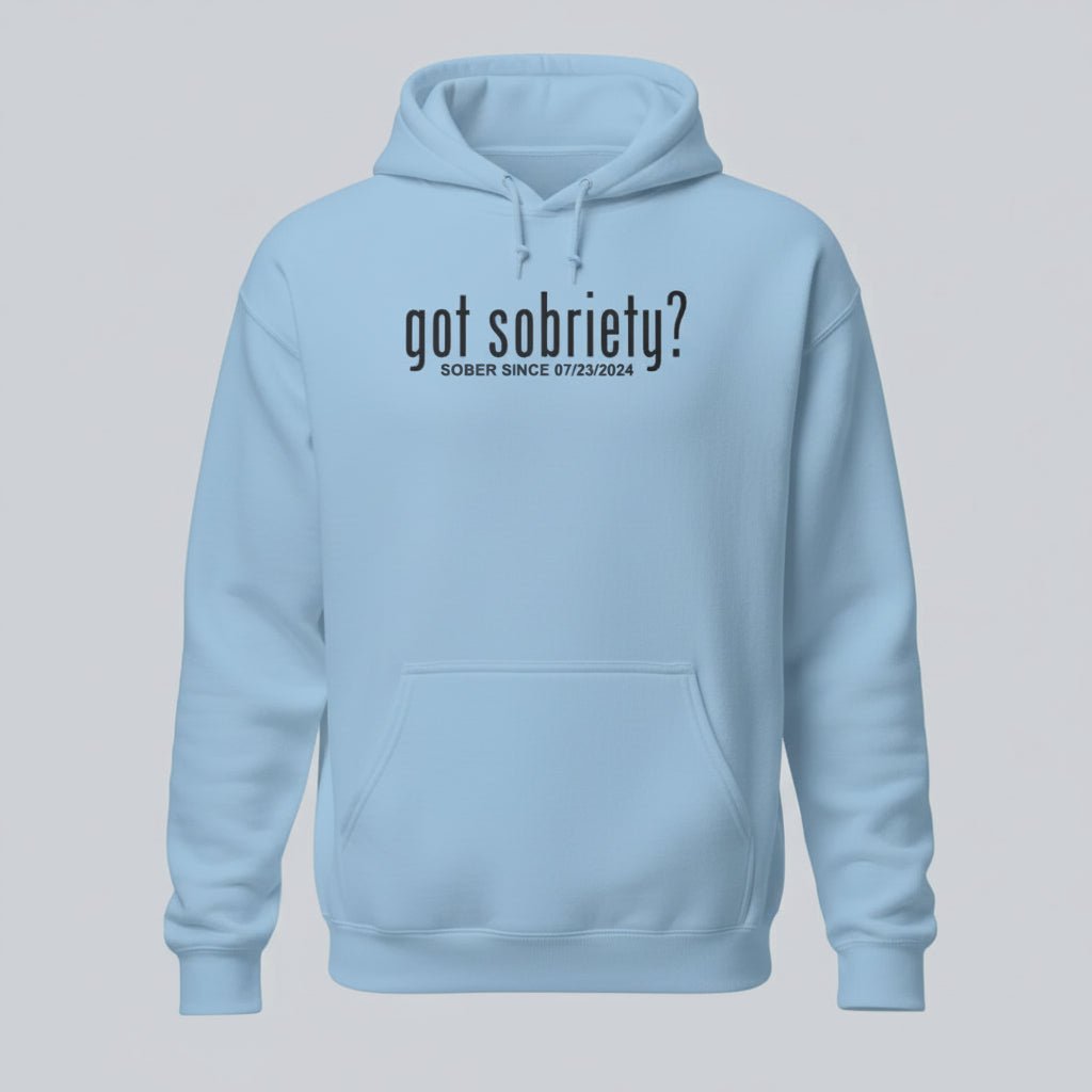 Got Sobriety Recovery Hoodie close-up view (view 52)