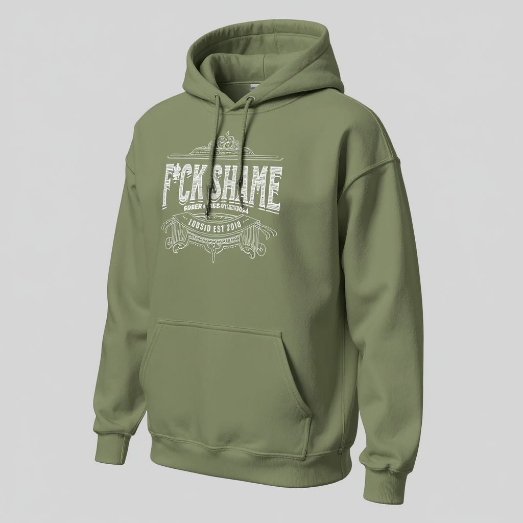 F*ck Shame Recovery Hoodie side view (view 36)