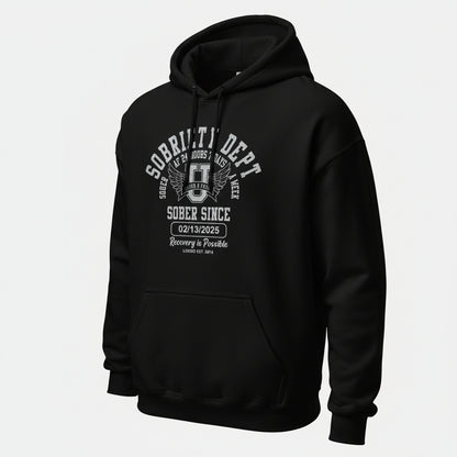 Sobriety Dept Recovery Hoodie product photo (view 10)