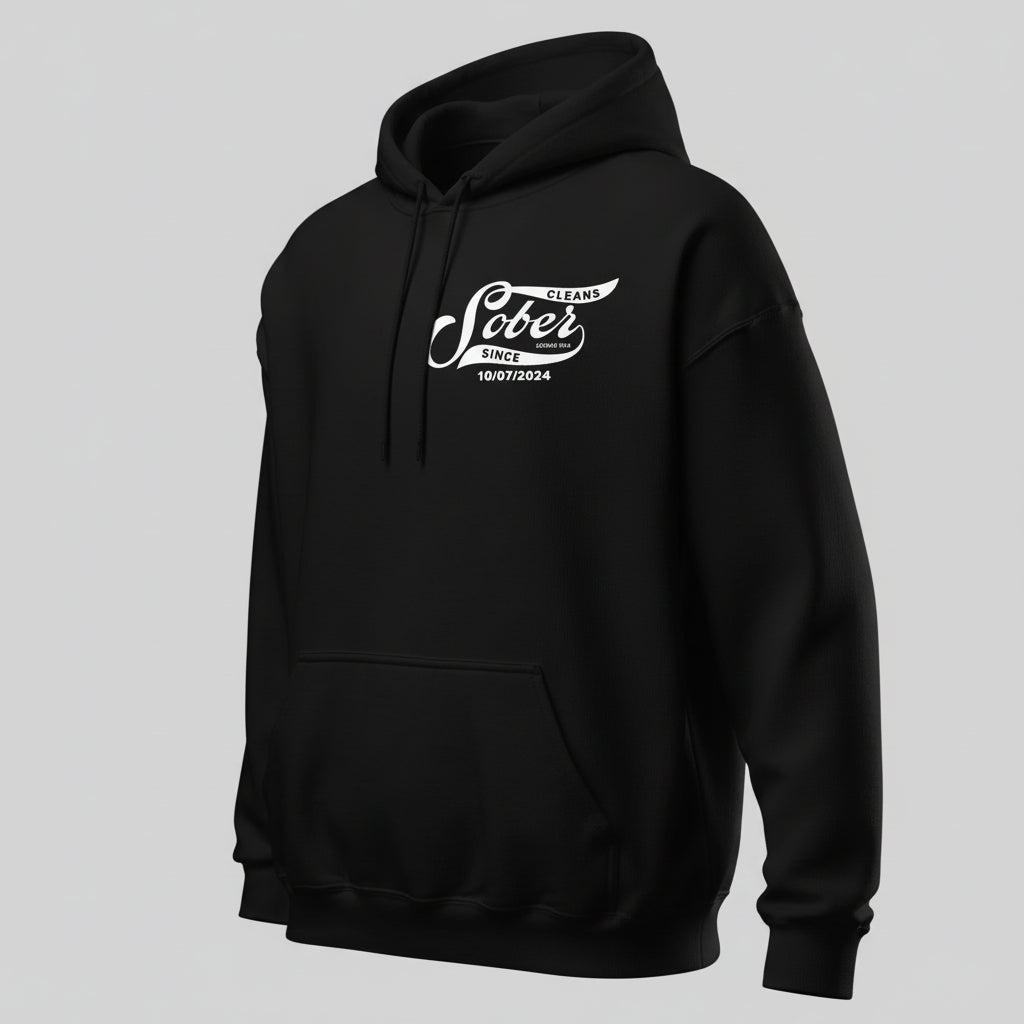 Sober Since Recovery Hoodie graphic detail (view 4)