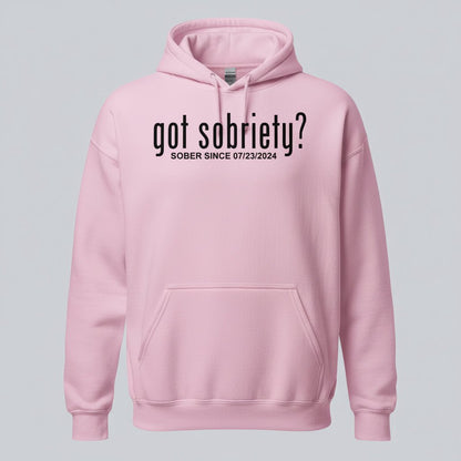 Got Sobriety Recovery Hoodie close-up view (view 42)